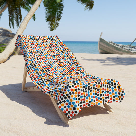 "Jolly Polka" series - Beach Towel No1