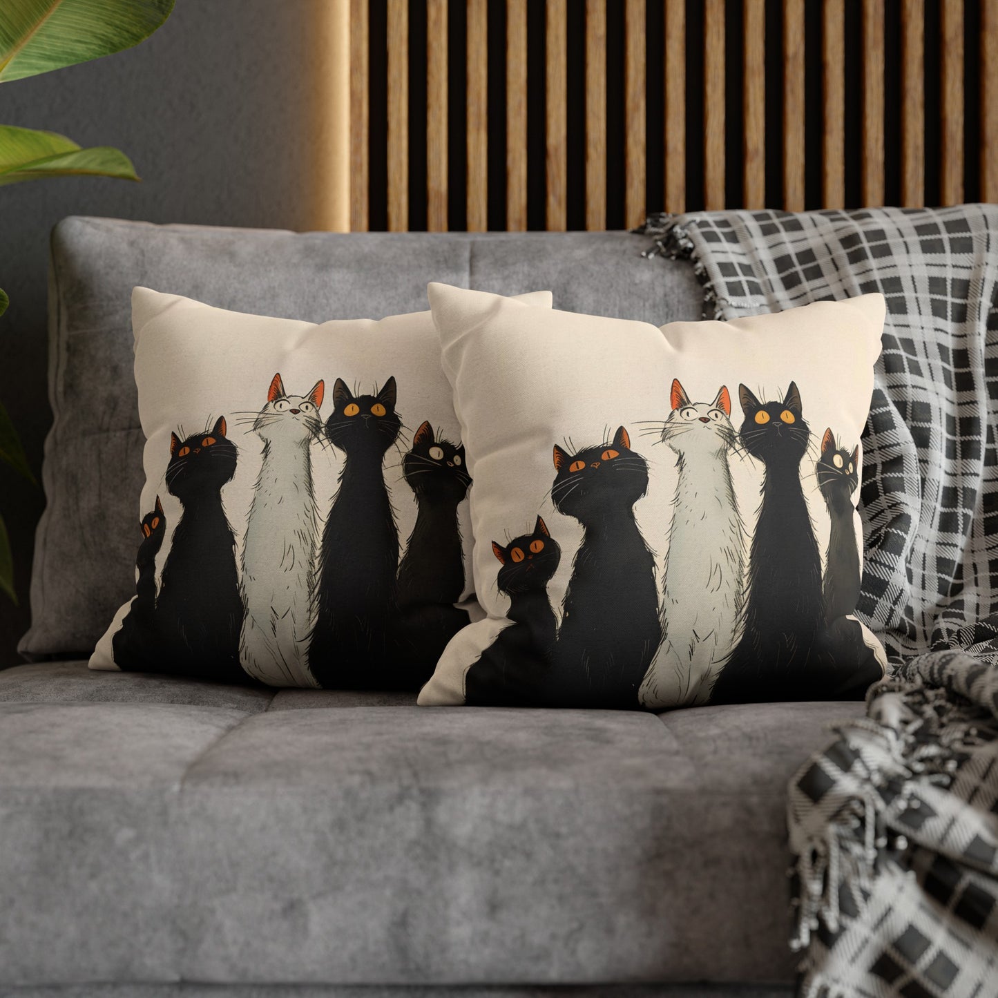 "The Cats" series - Square Pillowcase No3