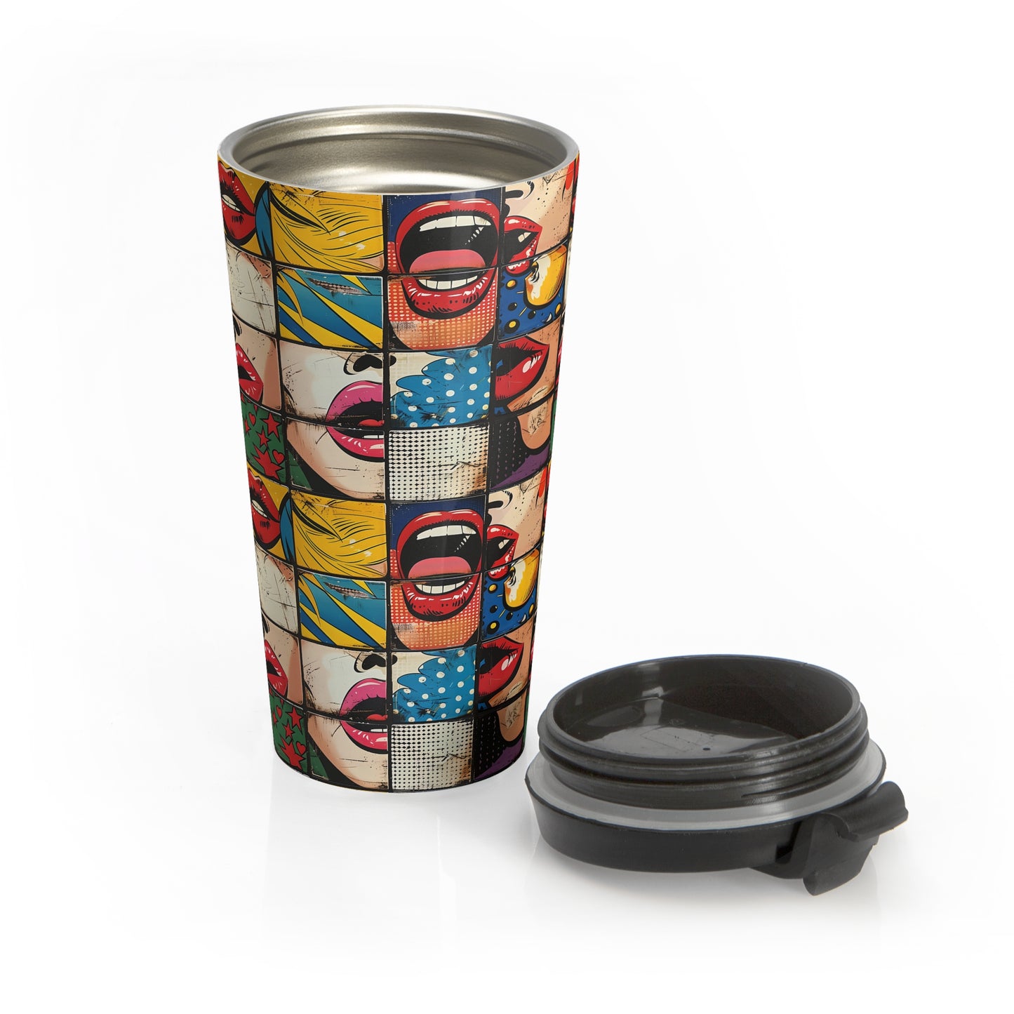 "Comic Burst" series - Stainless Steel Travel Mug No1