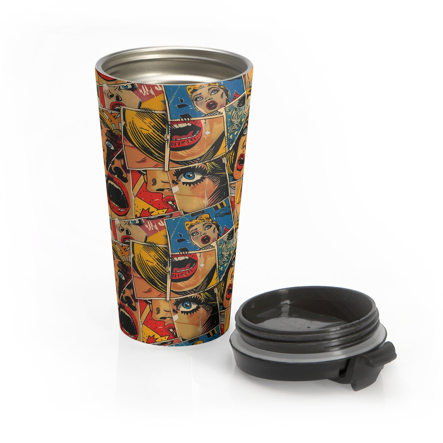 "Comic Burst" series - Stainless Steel Travel Mug No2