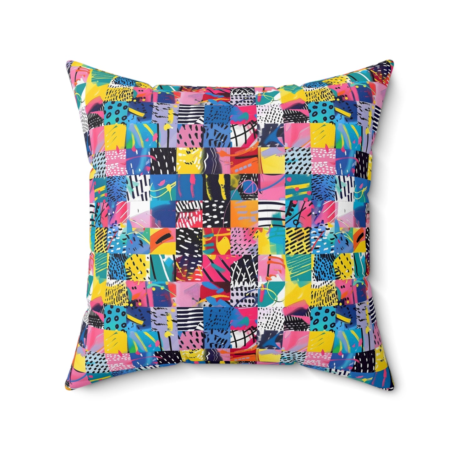 "Mad Patch" series - Square Pillow No1