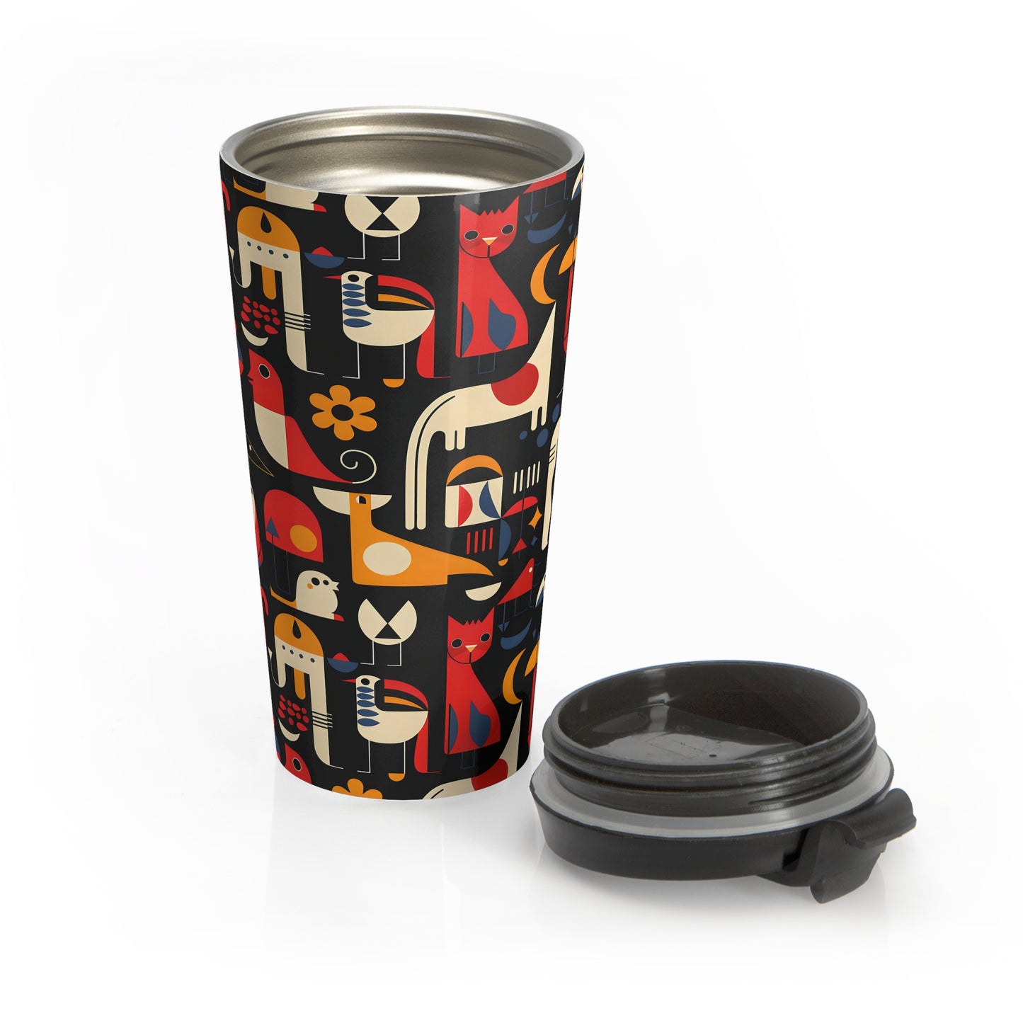 Freaky Fauna - Stainless Steel Travel Mug No1