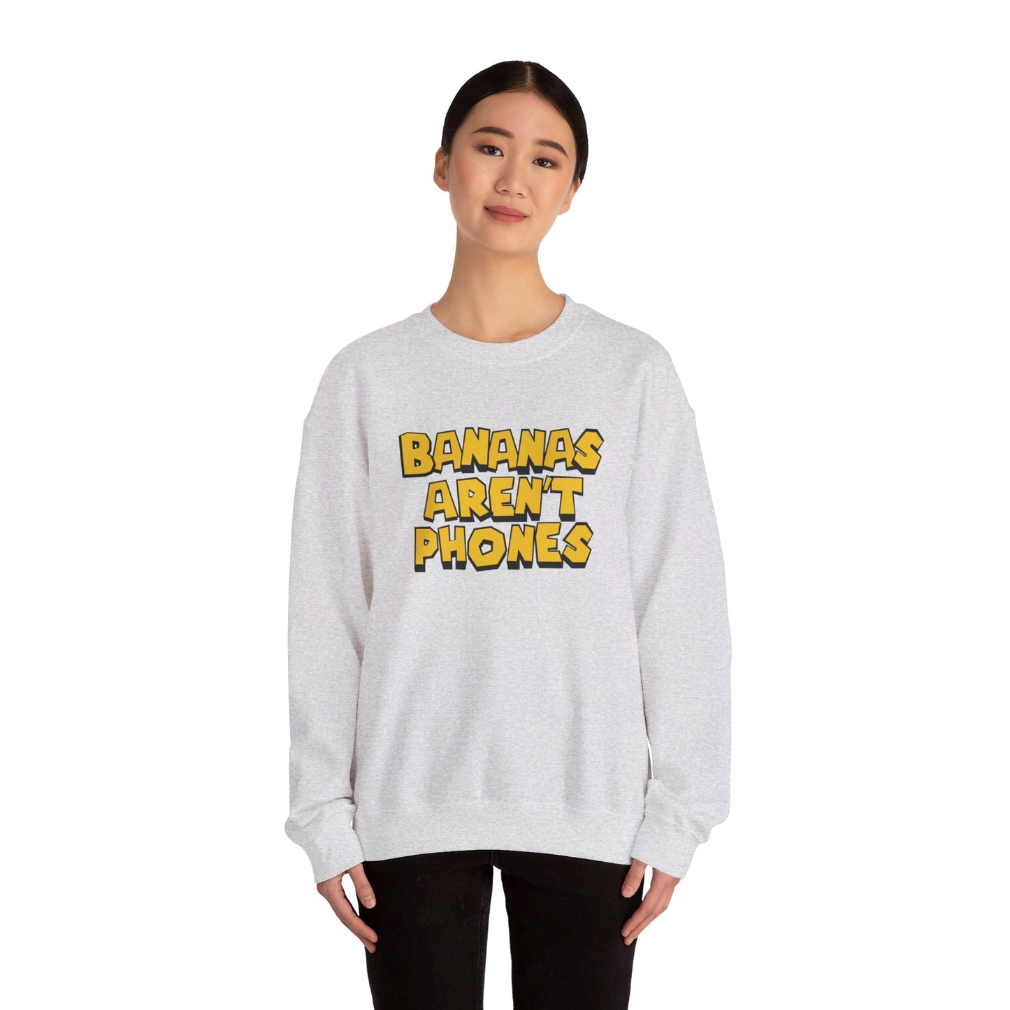 Bananas Aren't Phones - Unisex Heavy Blend Crewneck Sweatshirt