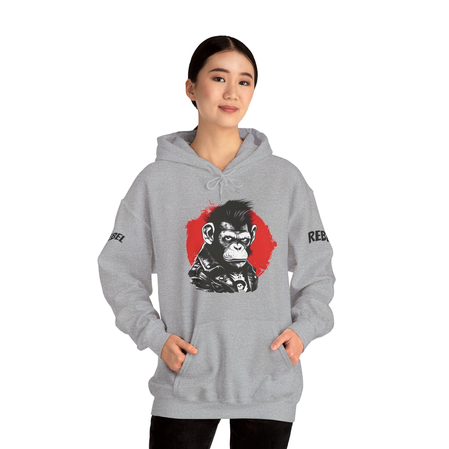 Rebel Monkey - Unisex Heavy Blend Hooded Sweatshirt