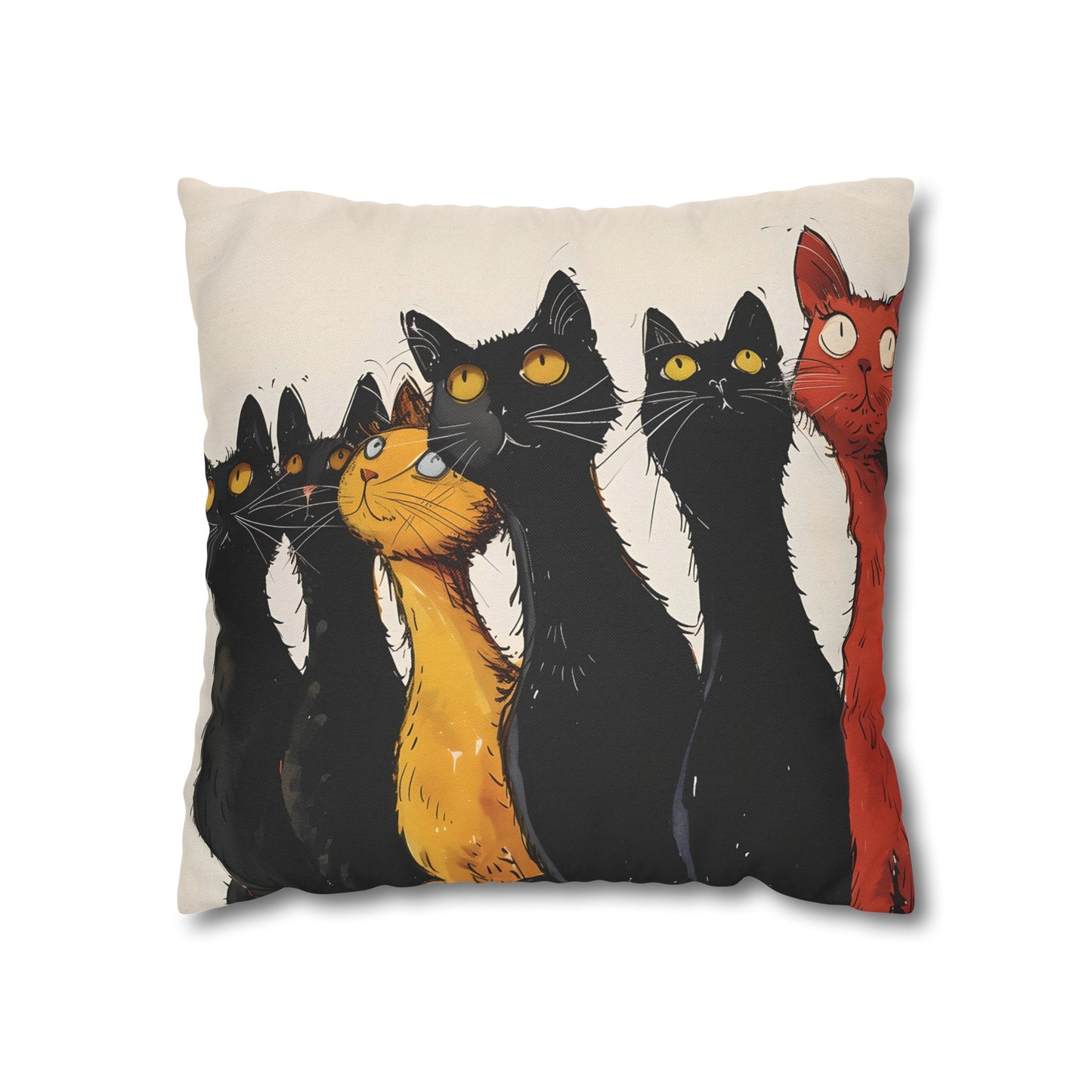 "The Cats" series - Square Pillowcase No2