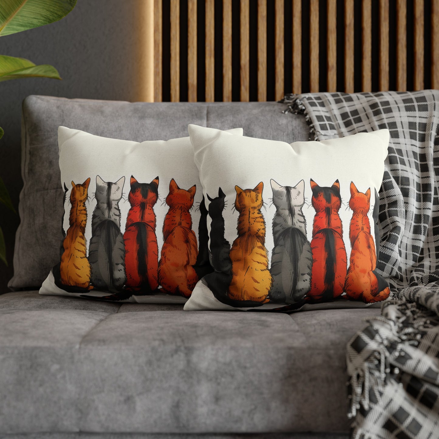 "The Cats" series - Square Pillowcase No1