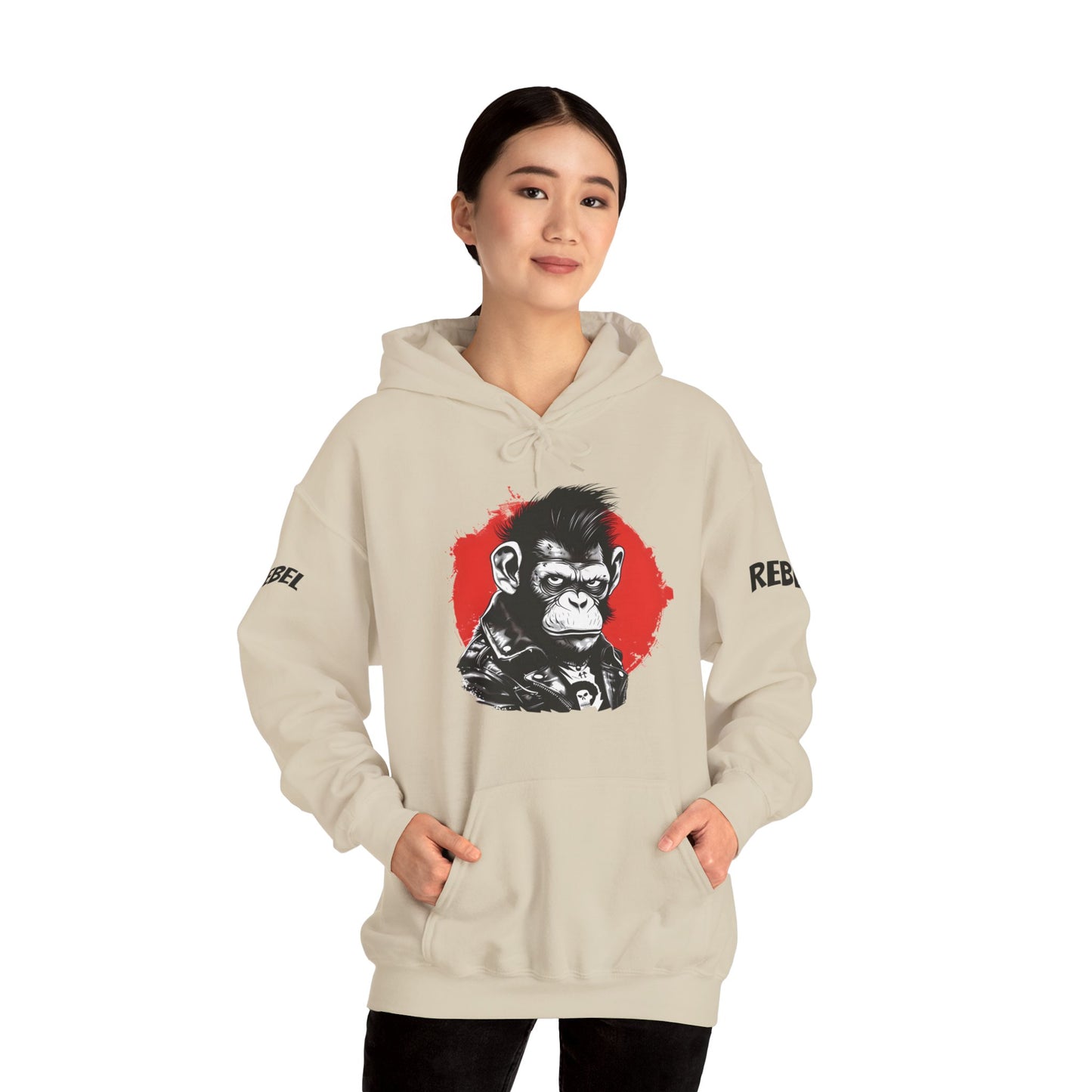 Rebel Monkey - Unisex Heavy Blend Hooded Sweatshirt