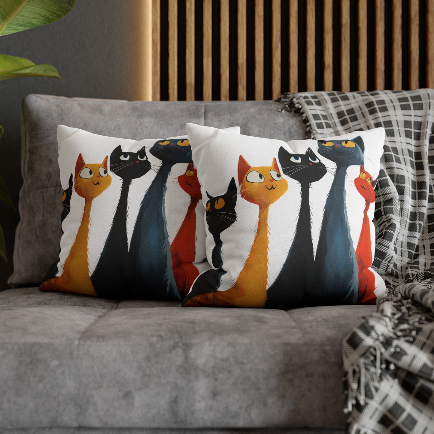 "The Cats" series - Square Pillowcase No5