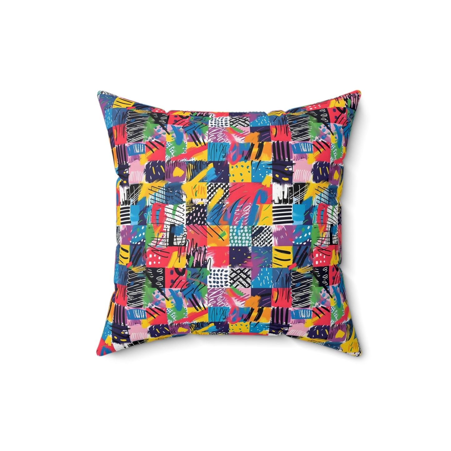 "Mad Patch" series - Square Pillow No2