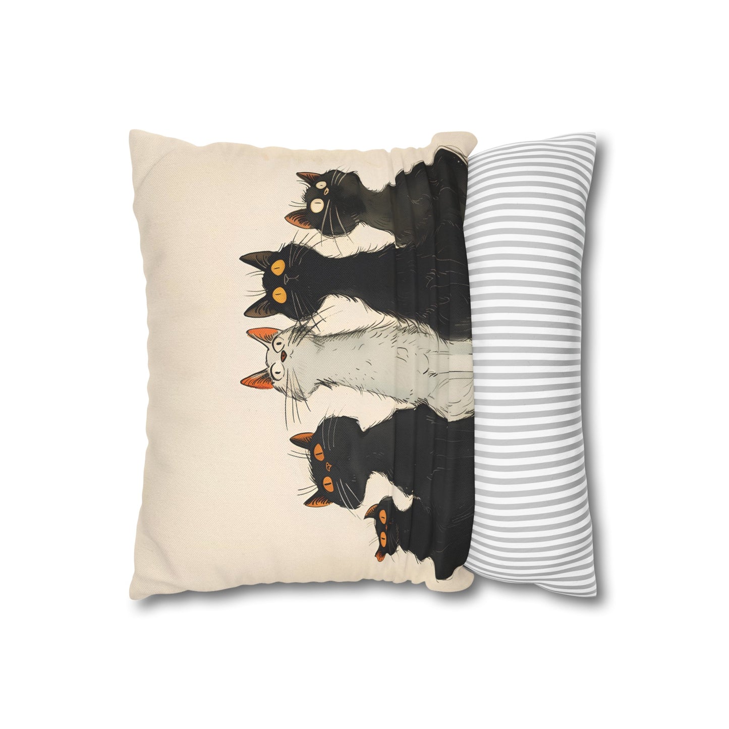 "The Cats" series - Square Pillowcase No3