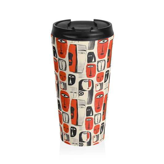 Straight Face - Stainless Steel Travel Mug