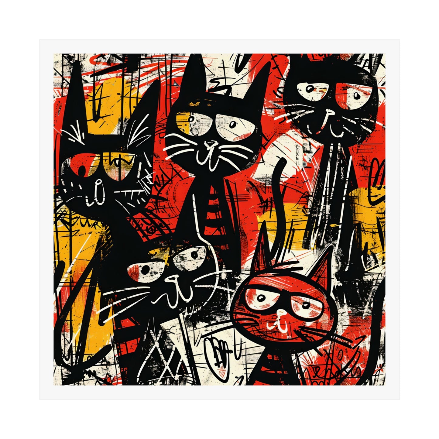 "These Vibrant Cats" series - Poster No4