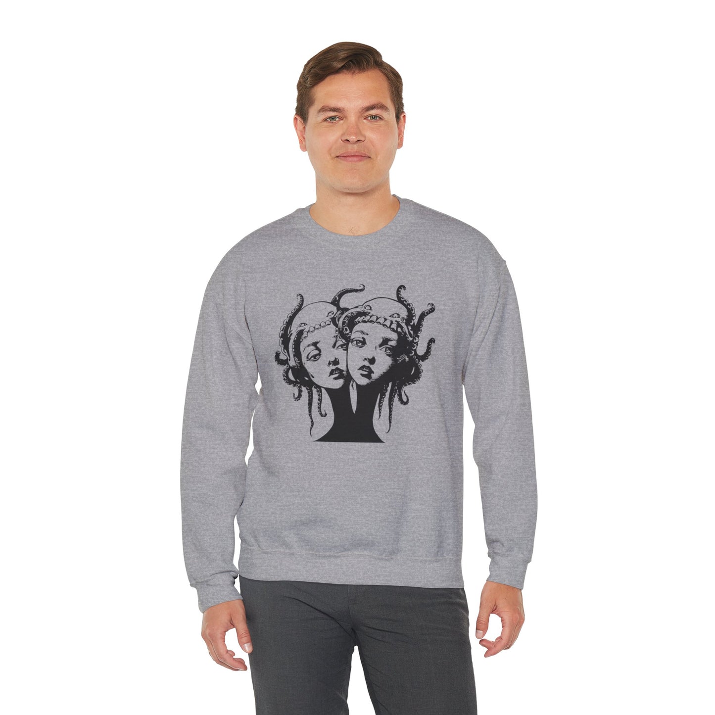 Octopus Twins - Unisex Heavy Blend Crewneck Sweatshirt