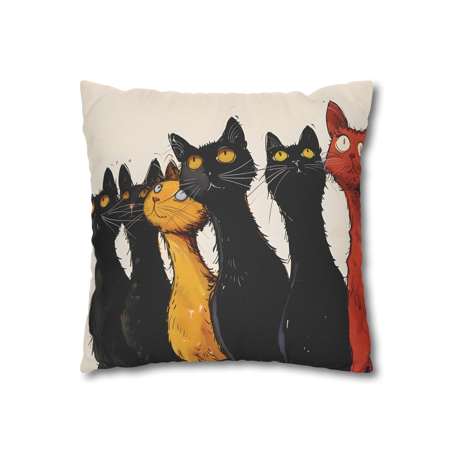 "The Cats" series - Square Pillowcase No2