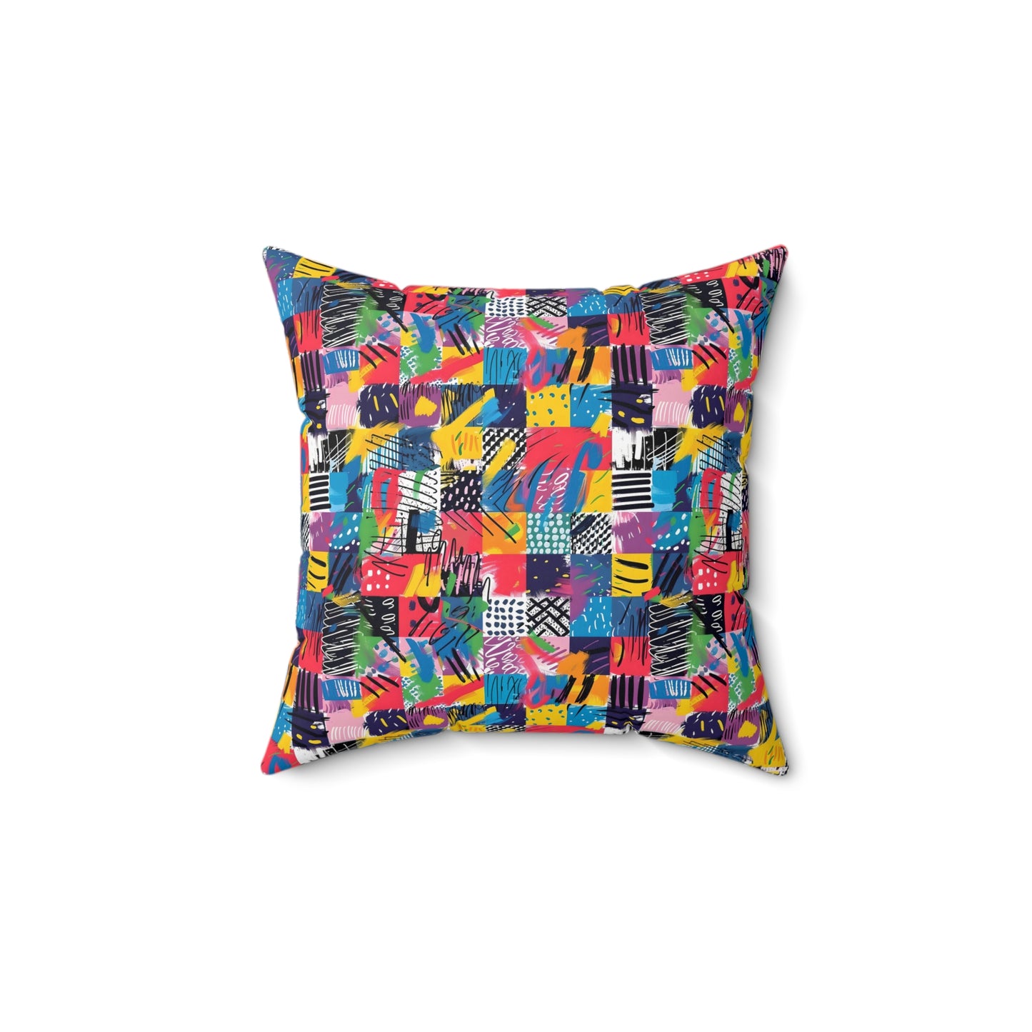 "Mad Patch" series - Square Pillow No2