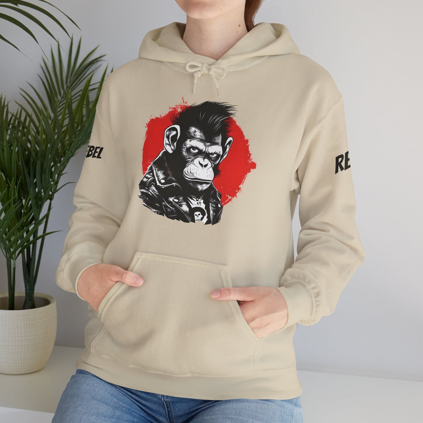 Rebel Monkey - Unisex Heavy Blend Hooded Sweatshirt