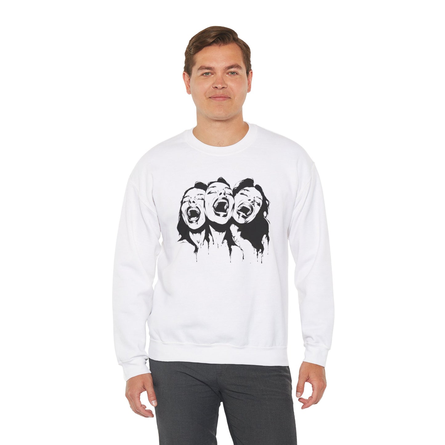 Haunting Hilarity - Unisex Heavy Blend Crewneck Sweatshirt