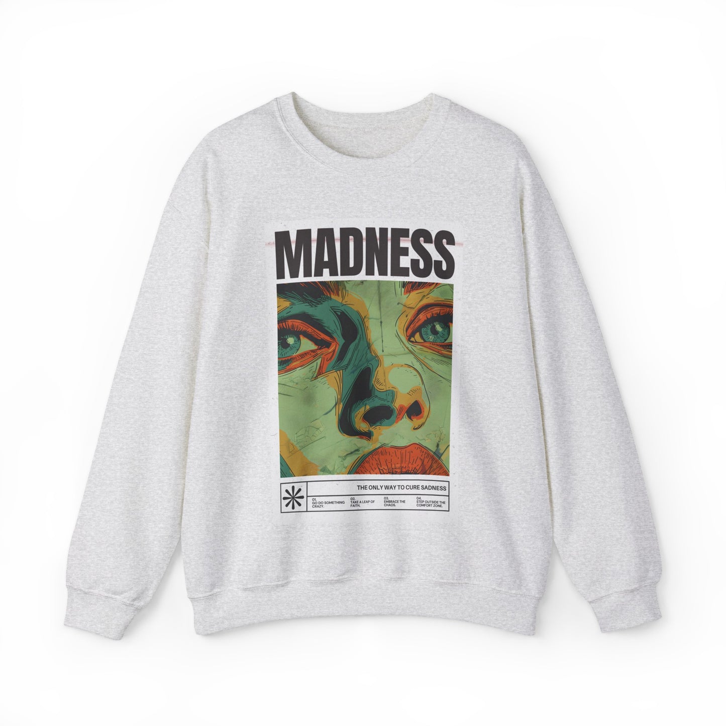 Madness Cures Sadness - Unisex Heavy Blend Crewneck Sweatshirt