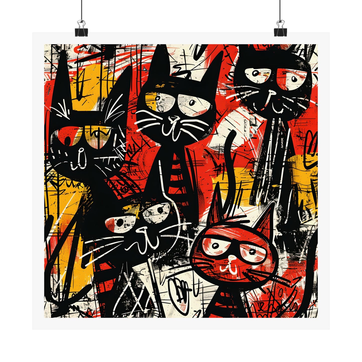 "These Vibrant Cats" series - Poster No4