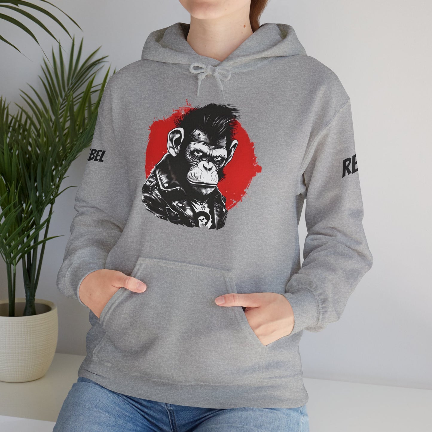 Rebel Monkey - Unisex Heavy Blend Hooded Sweatshirt