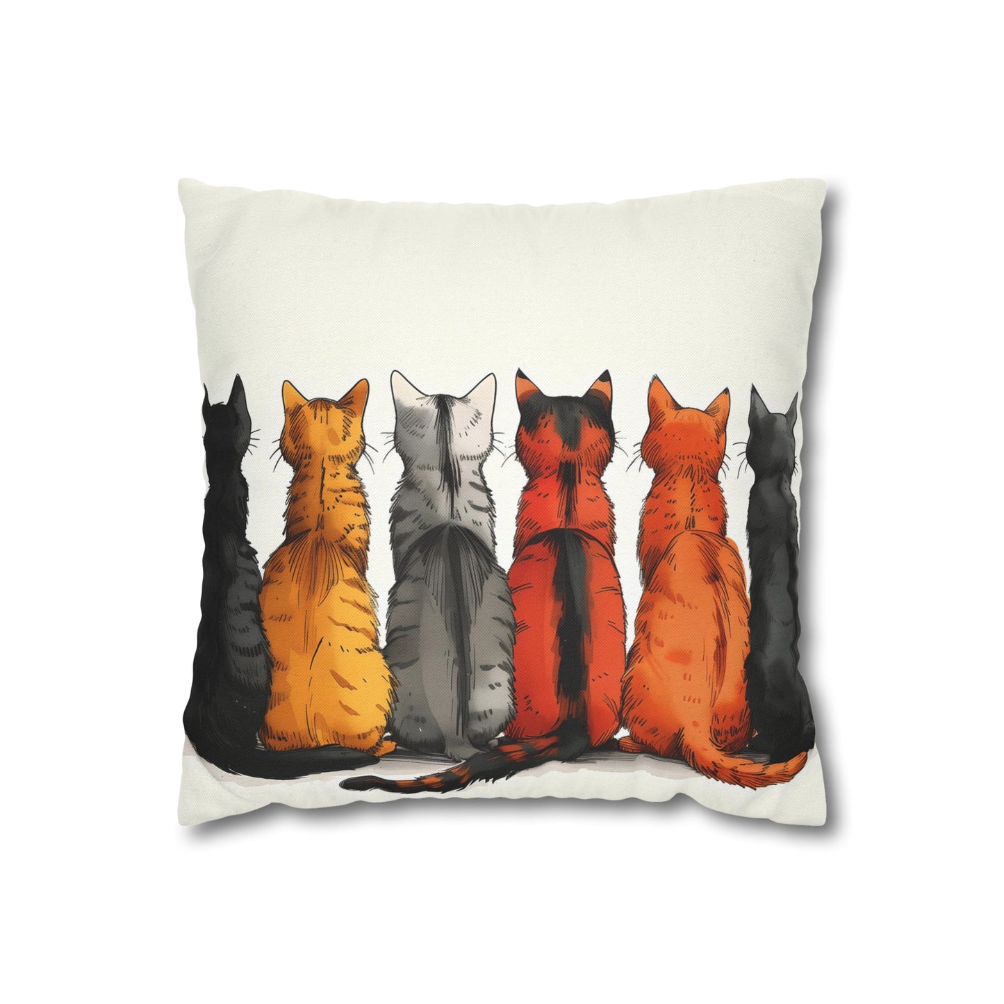 "The Cats" series - Square Pillowcase No1