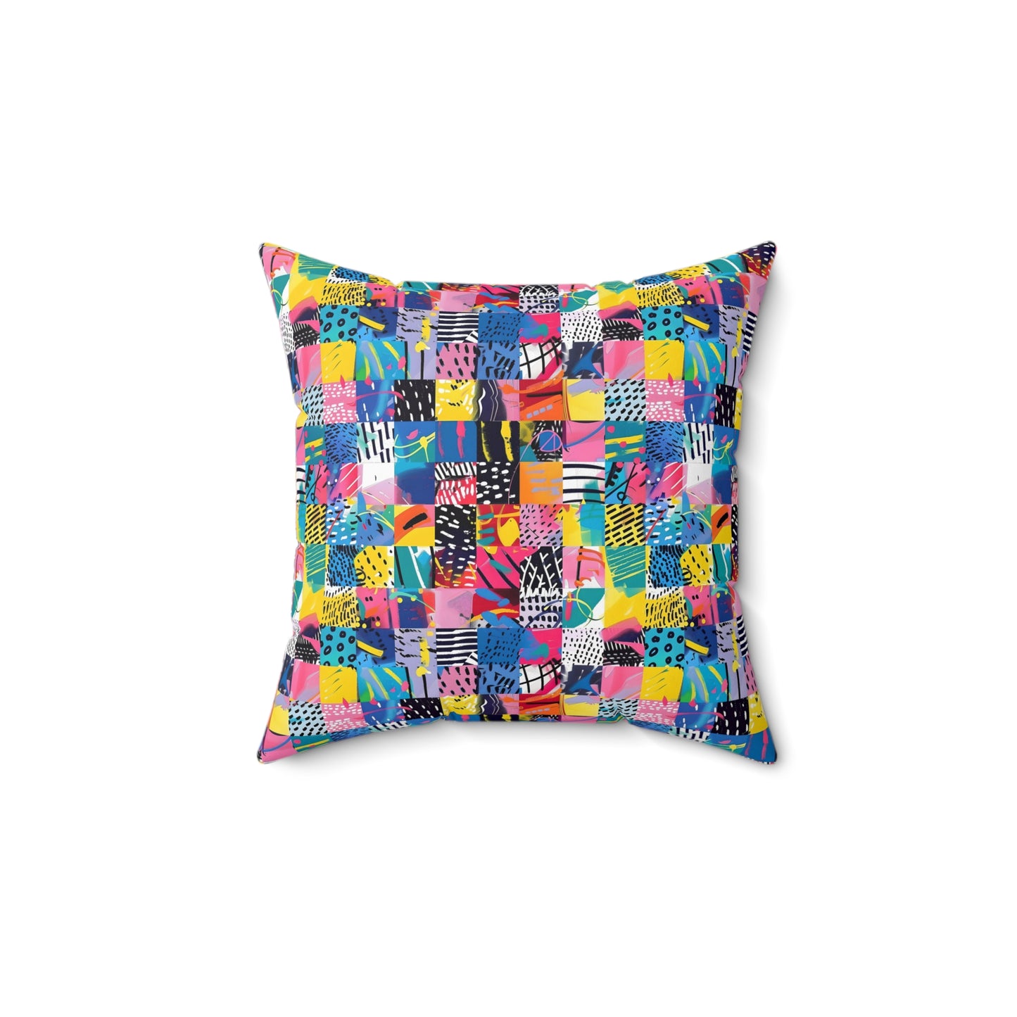 "Mad Patch" series - Square Pillow No1