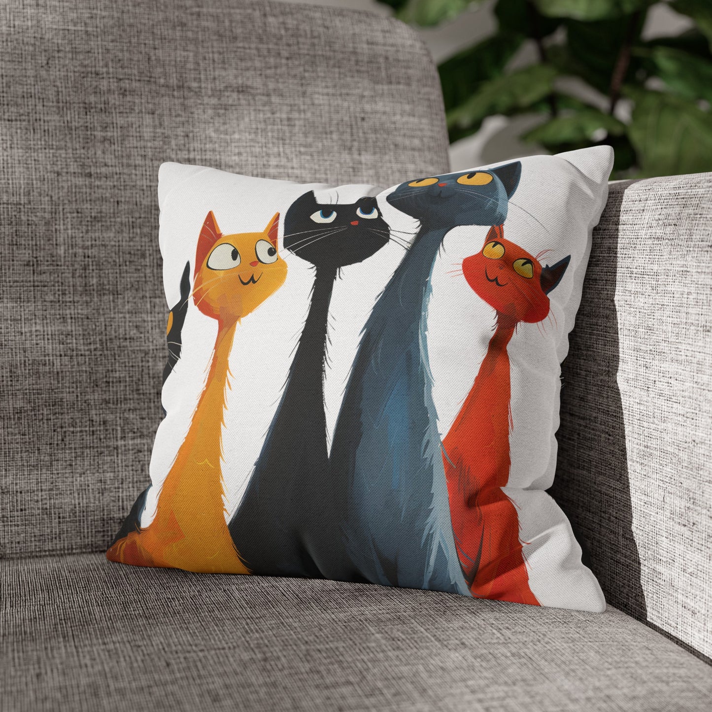 "The Cats" series - Square Pillowcase No5