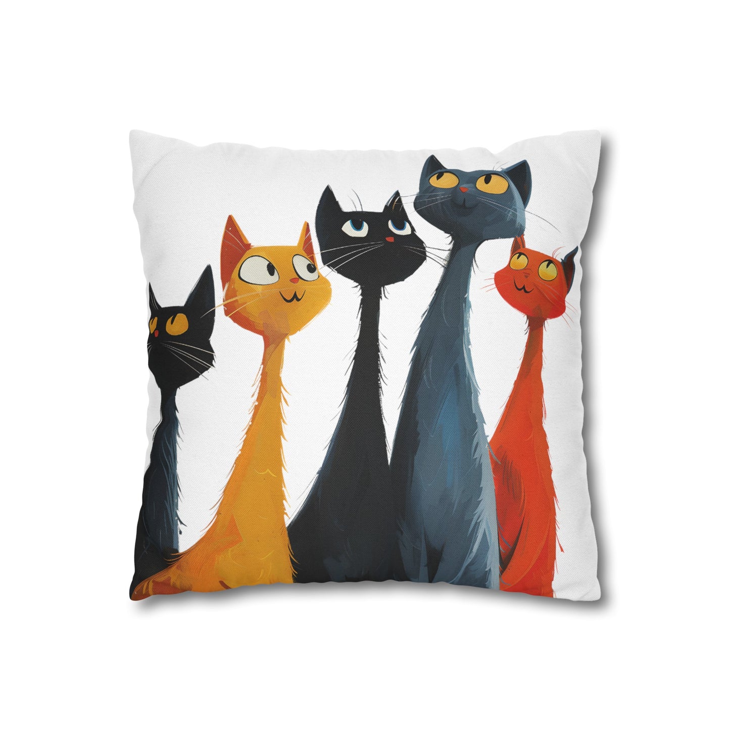 "The Cats" series - Square Pillowcase No5