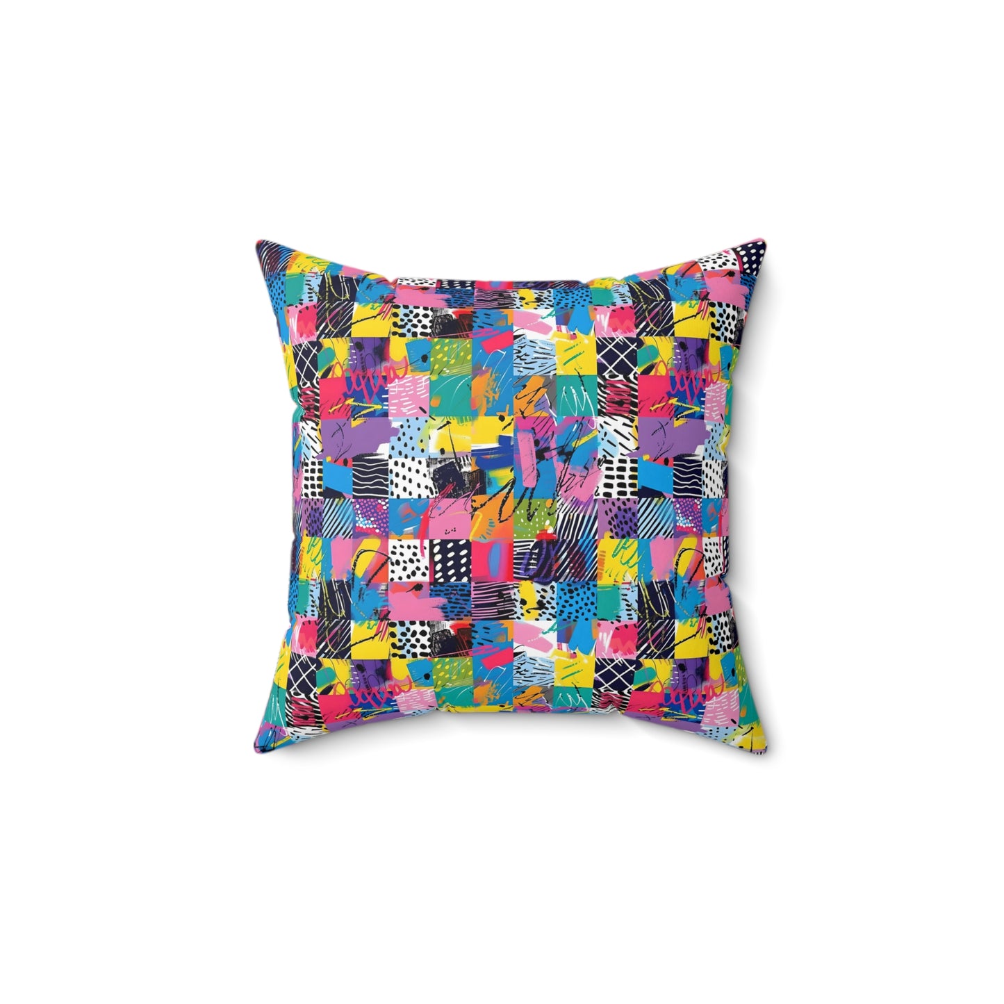 "Mad Patch" series - Square Pillow No3