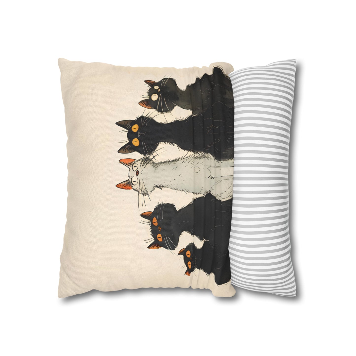 "The Cats" series - Square Pillowcase No3