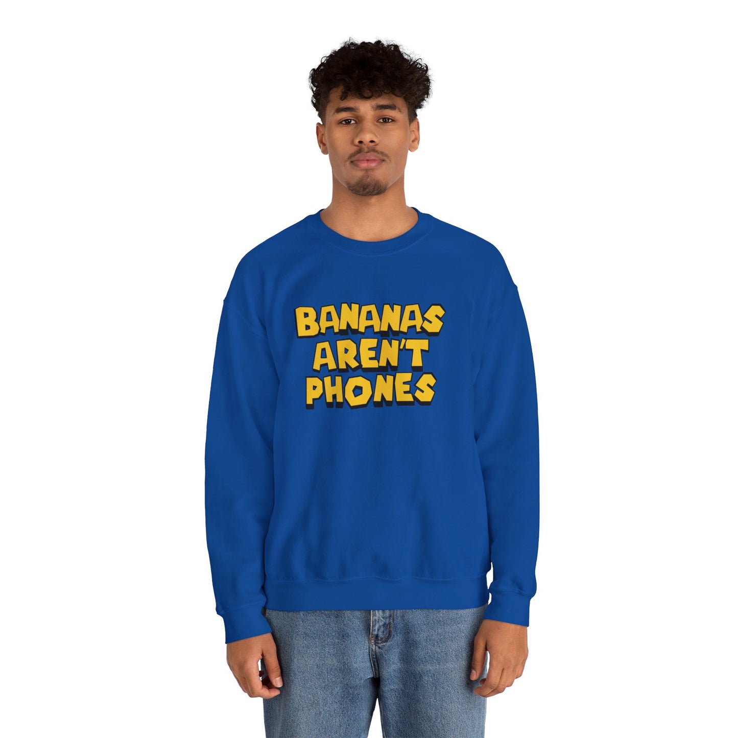 Bananas Aren't Phones - Unisex Heavy Blend Crewneck Sweatshirt