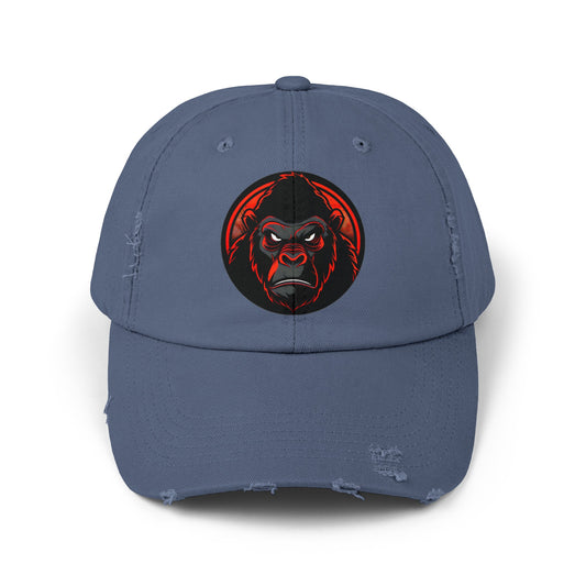 Angry Gorilla - Unisex Distressed Cap No1