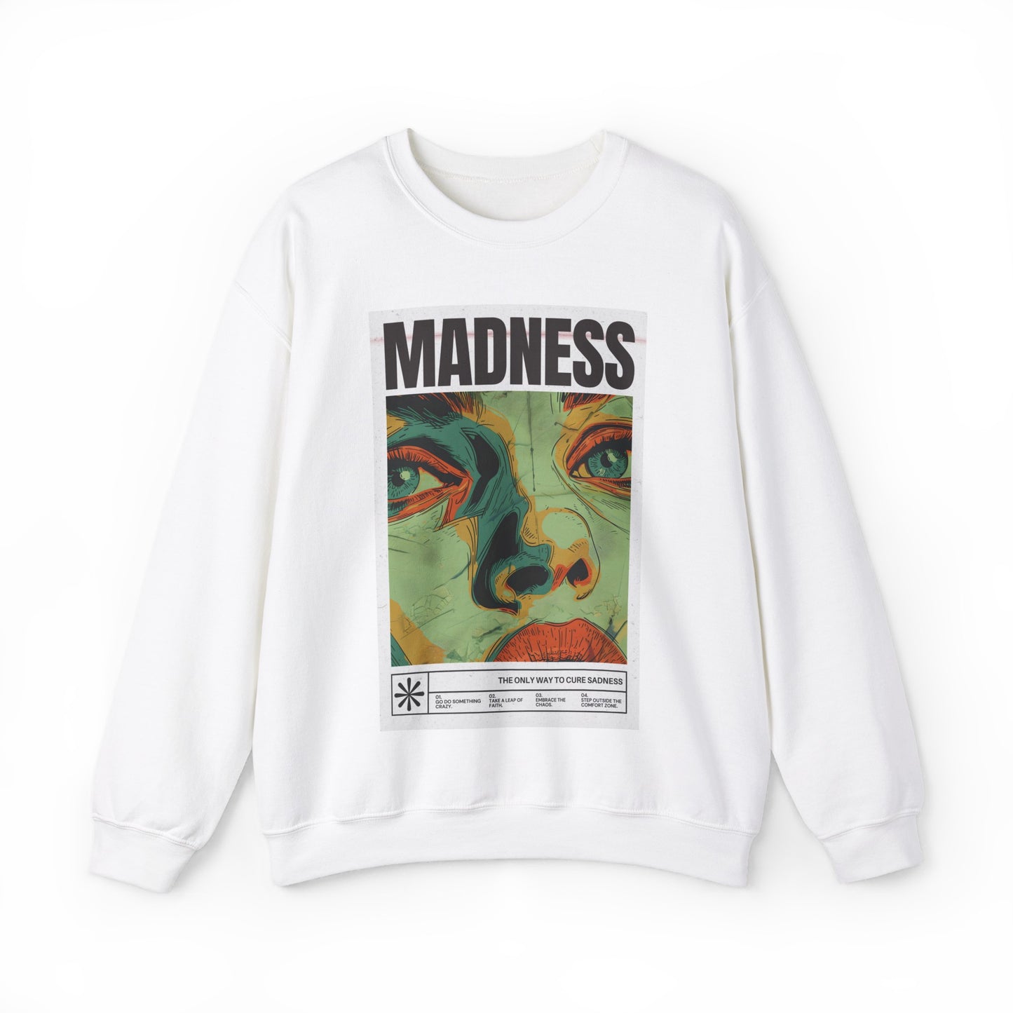 Madness Cures Sadness - Unisex Heavy Blend Crewneck Sweatshirt