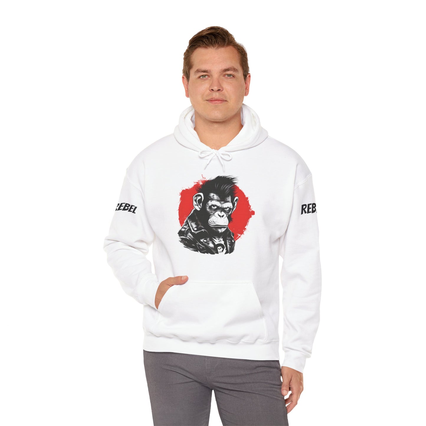 Rebel Monkey - Unisex Heavy Blend Hooded Sweatshirt