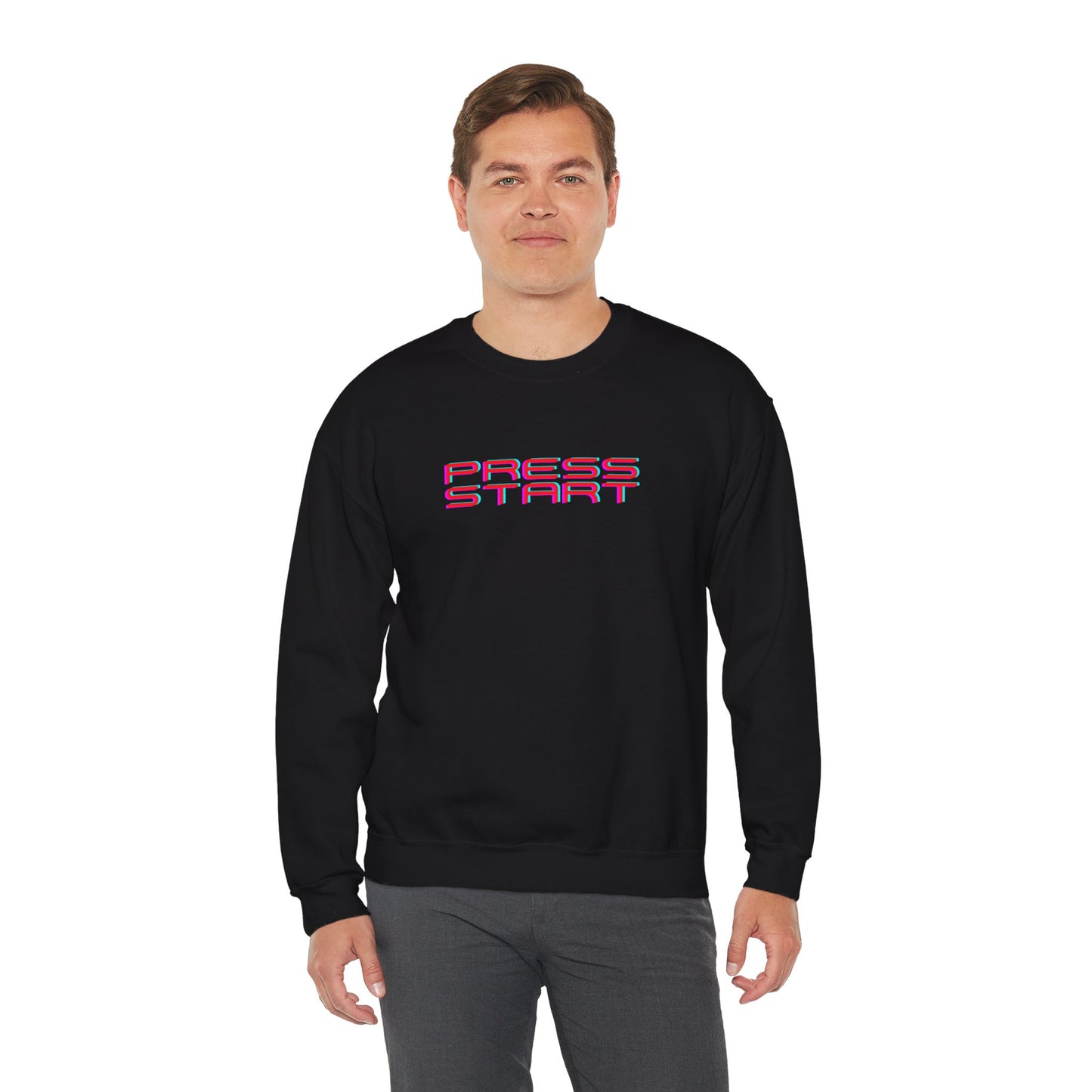 "Whigho Arcade" series - PRESS START - Unisex Heavy Blend Crewneck Sweatshirt