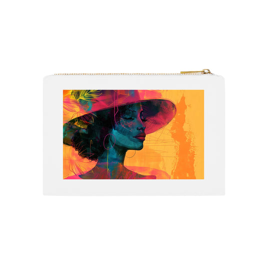 Lady in Pink Hat - Cosmetic Bag