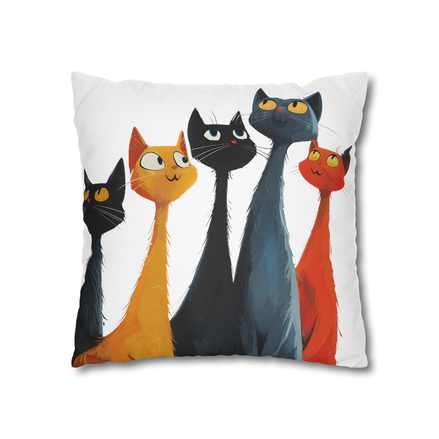 "The Cats" series - Square Pillowcase No5