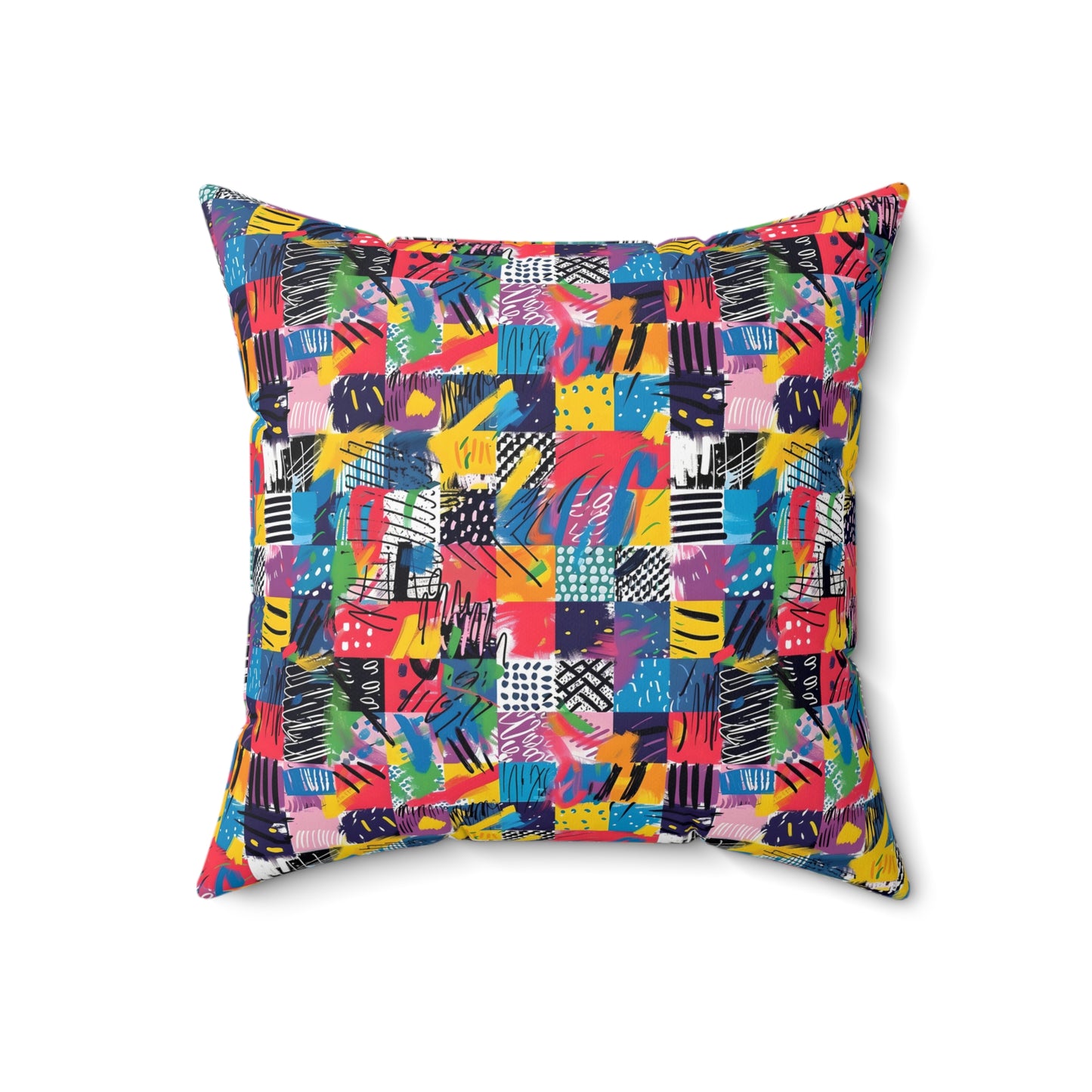 "Mad Patch" series - Square Pillow No2