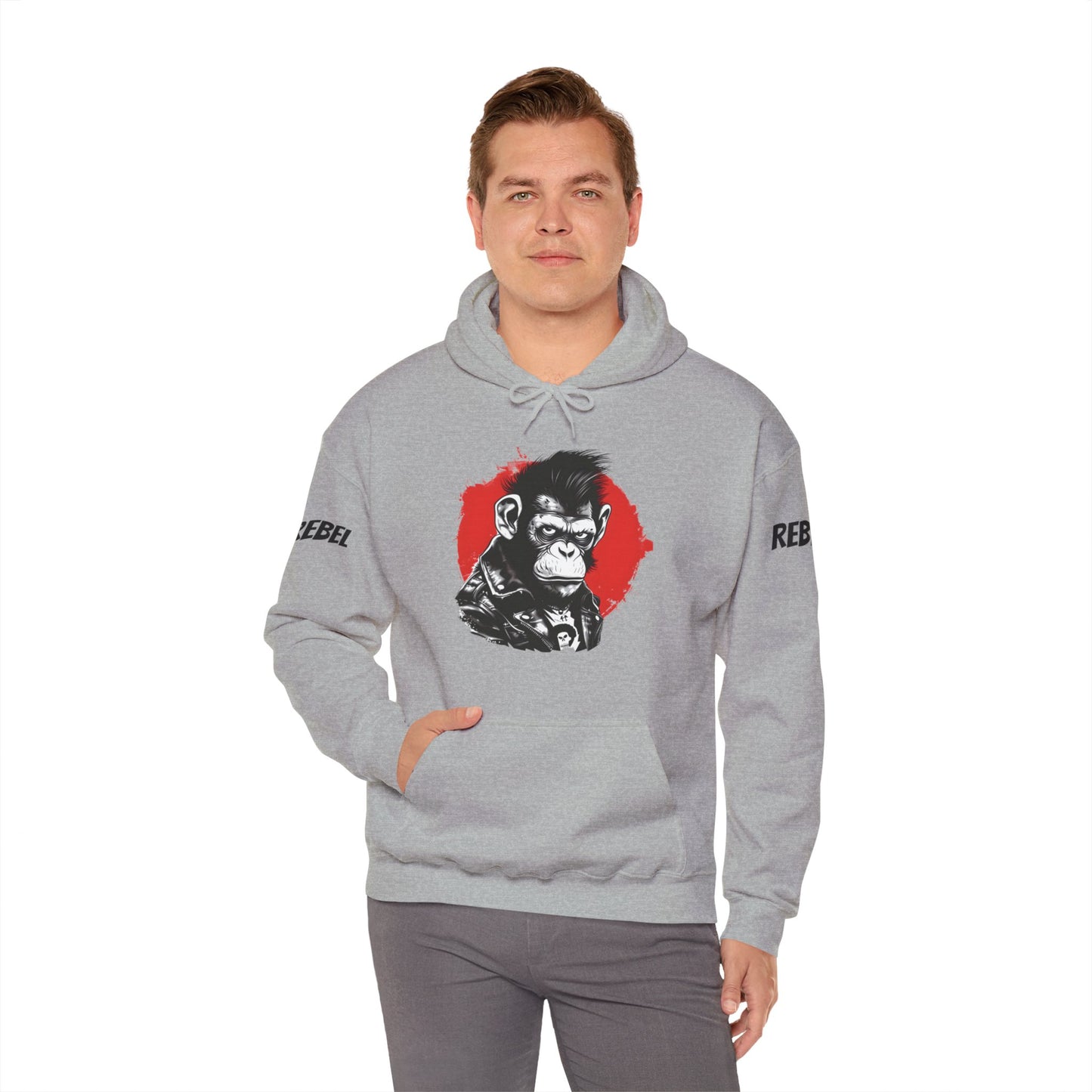 Rebel Monkey - Unisex Heavy Blend Hooded Sweatshirt