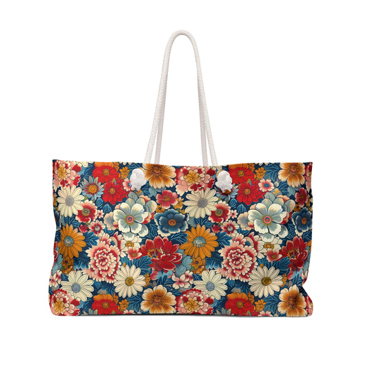 "Flower Frenzy" series - Weekender Bag No4