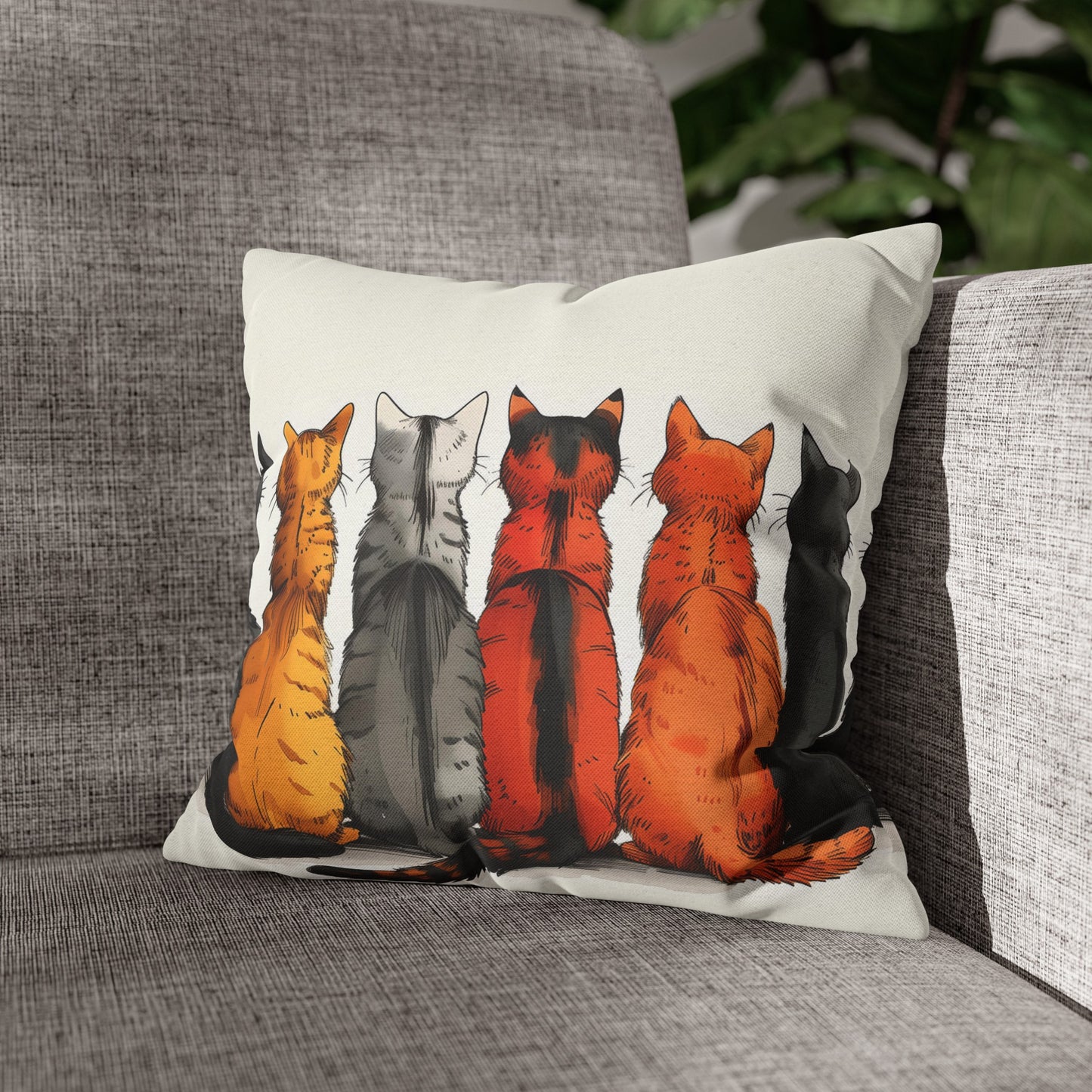 "The Cats" series - Square Pillowcase No1