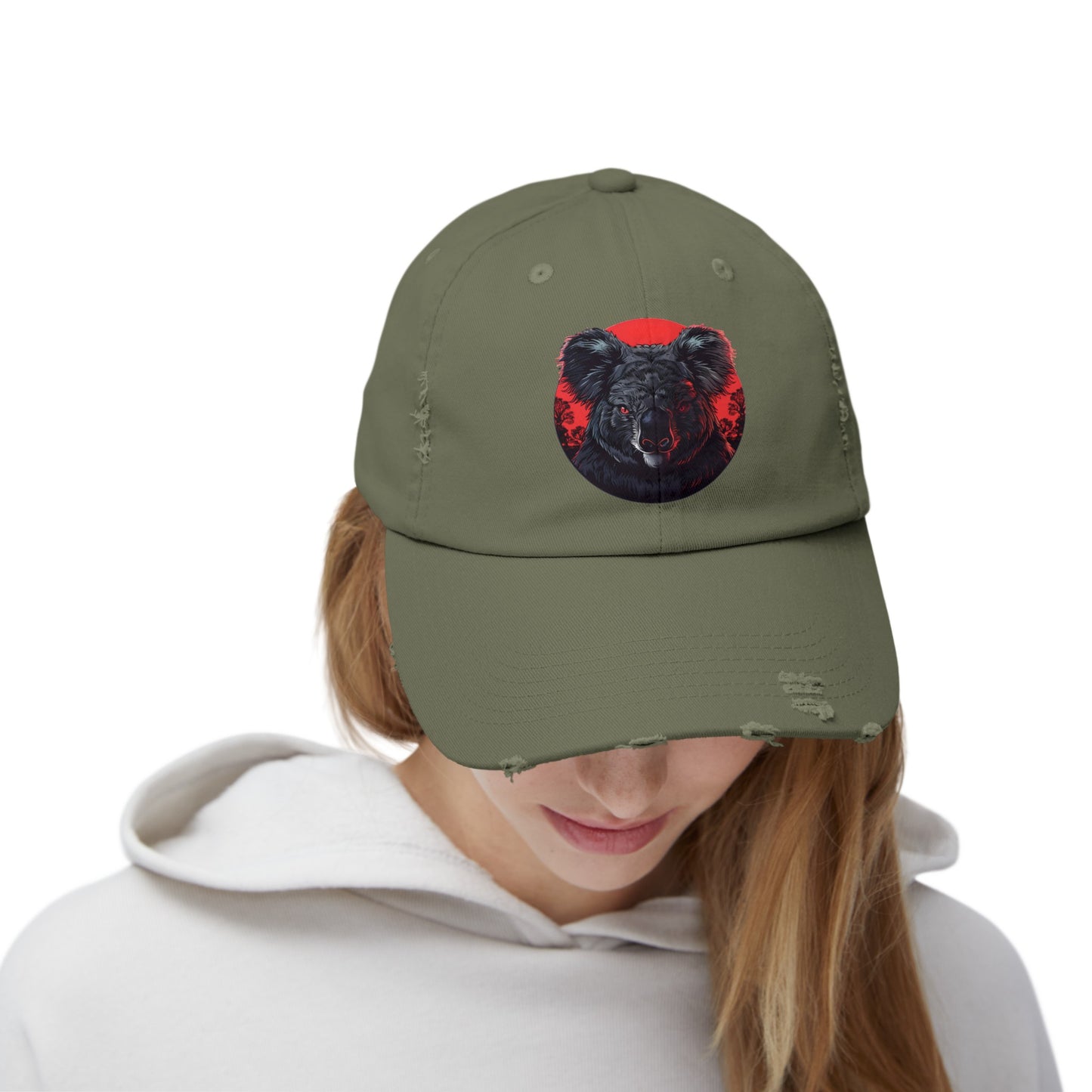 Angry Koala - Unisex Distressed Cap No1