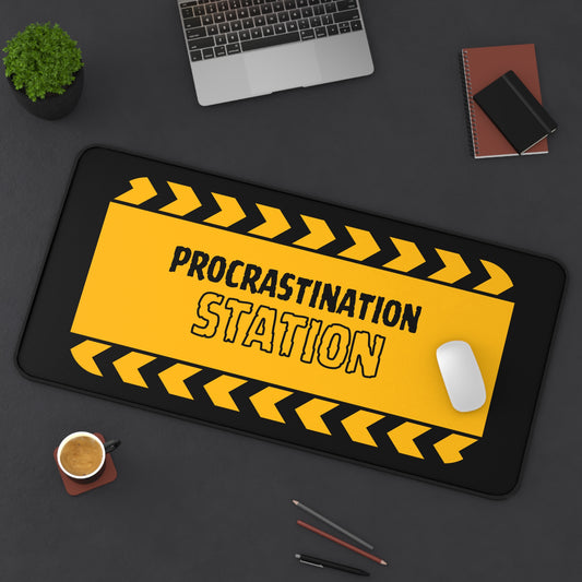 Procrastination Station - Desk Mat