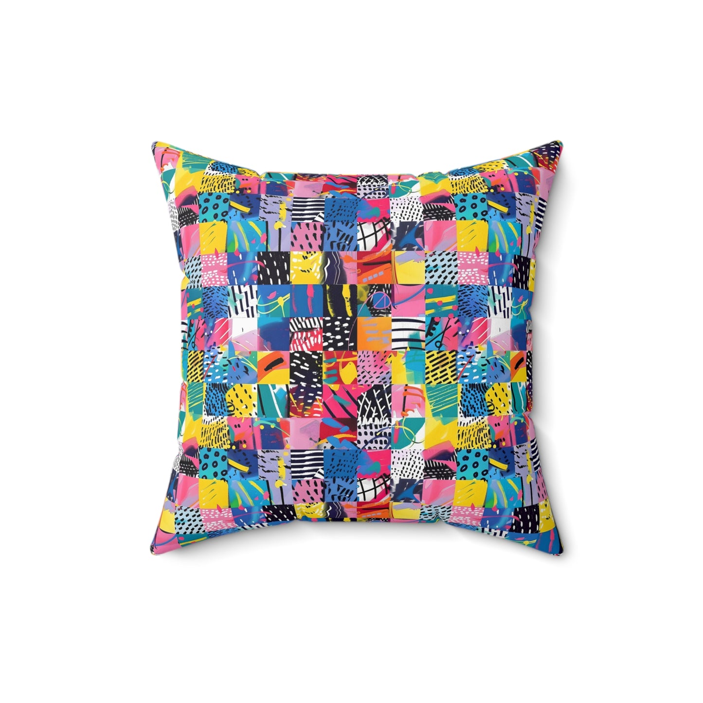 "Mad Patch" series - Square Pillow No1