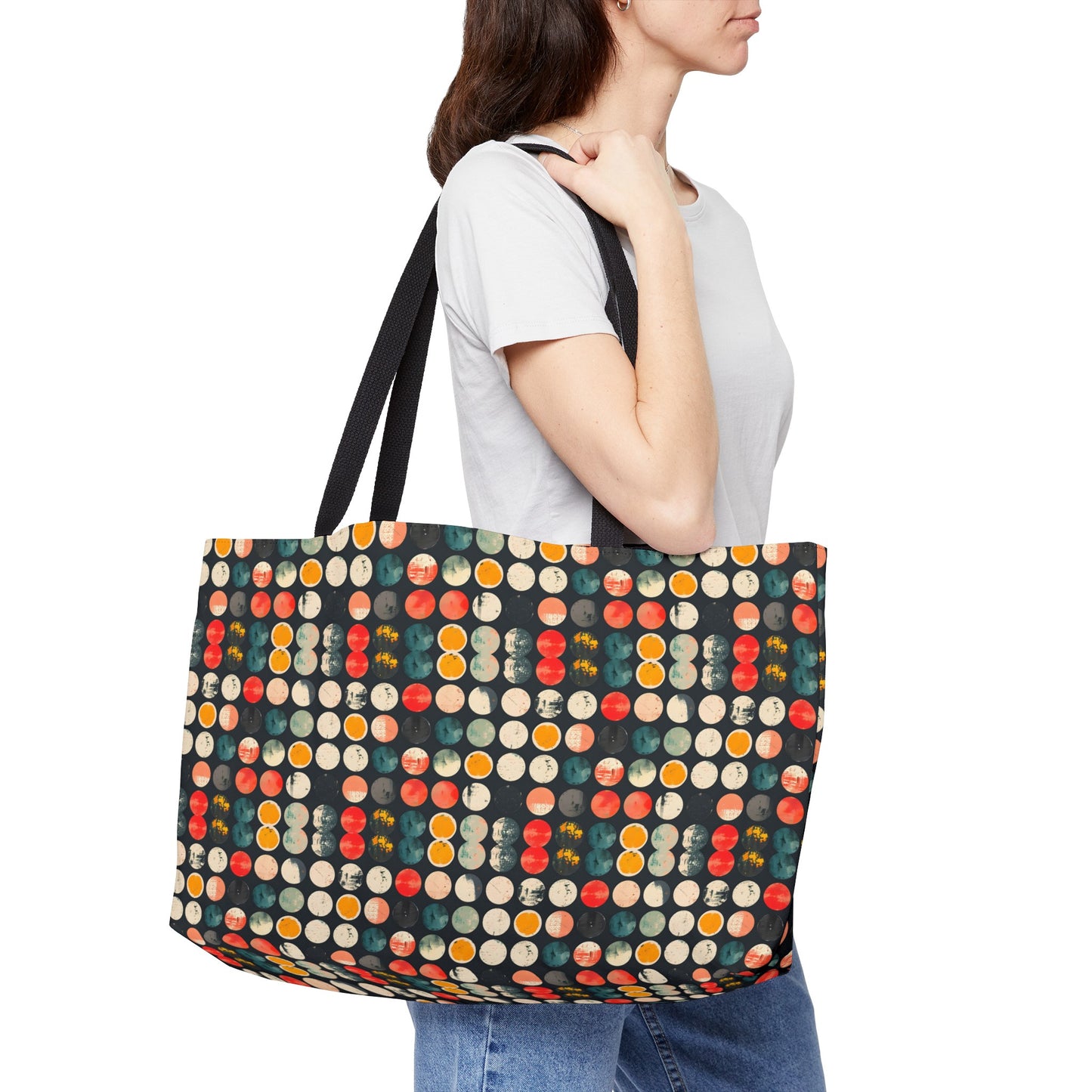 "Dot Bag" series - Weekender Tote Bag no5