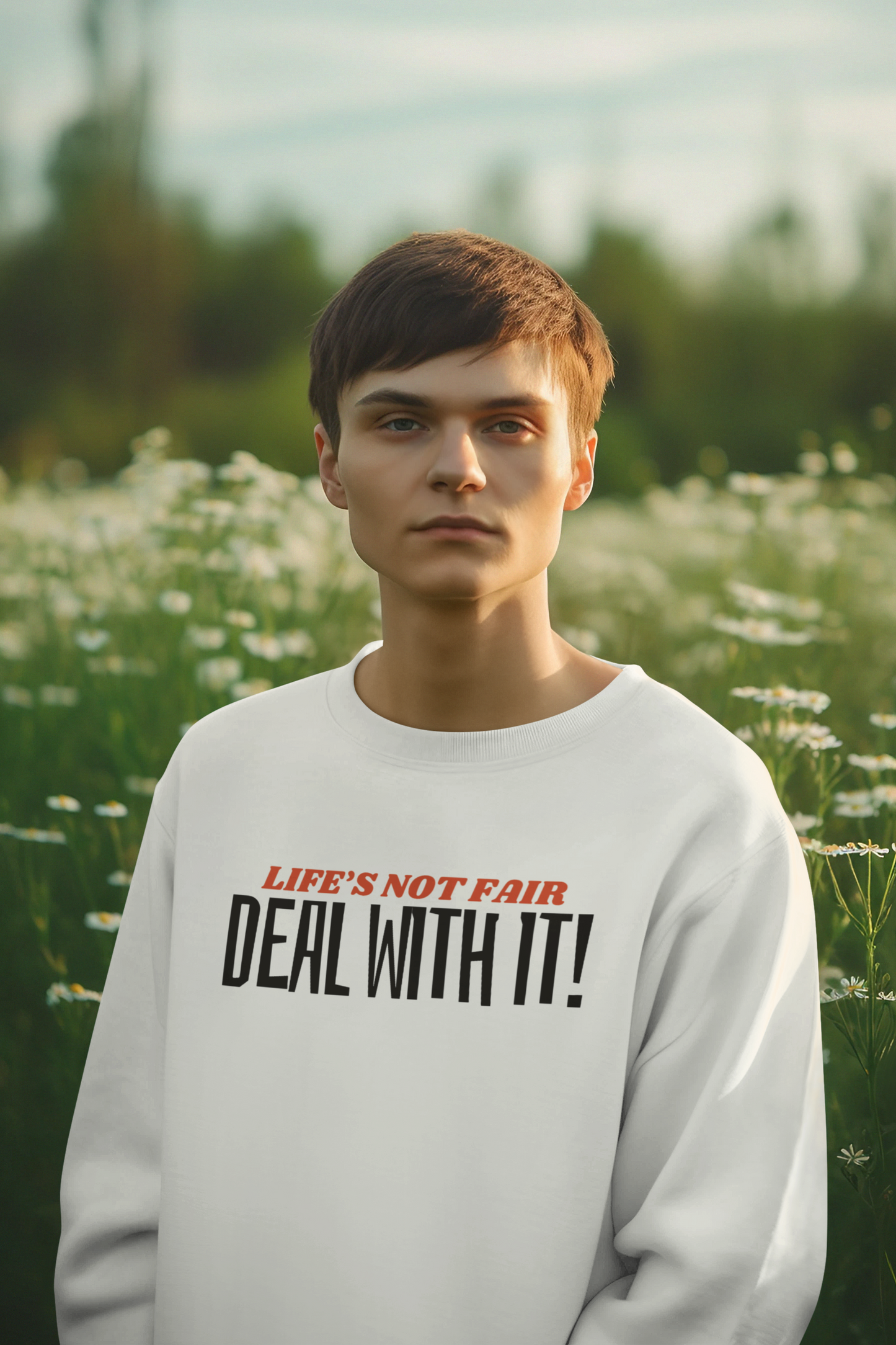 "Deal With It" series - Life's Not Fair - Unisex Heavy Blend Crewneck Sweatshirt