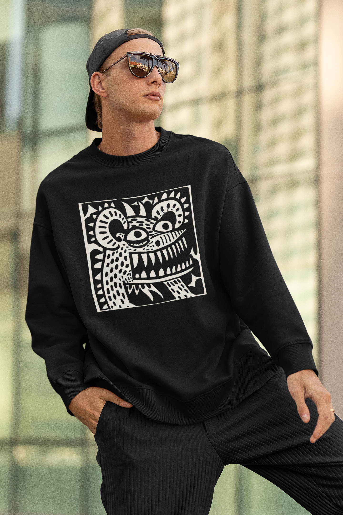 "Monsterpiece" series - Unisex Heavy Blend Crewneck Sweatshirt No3