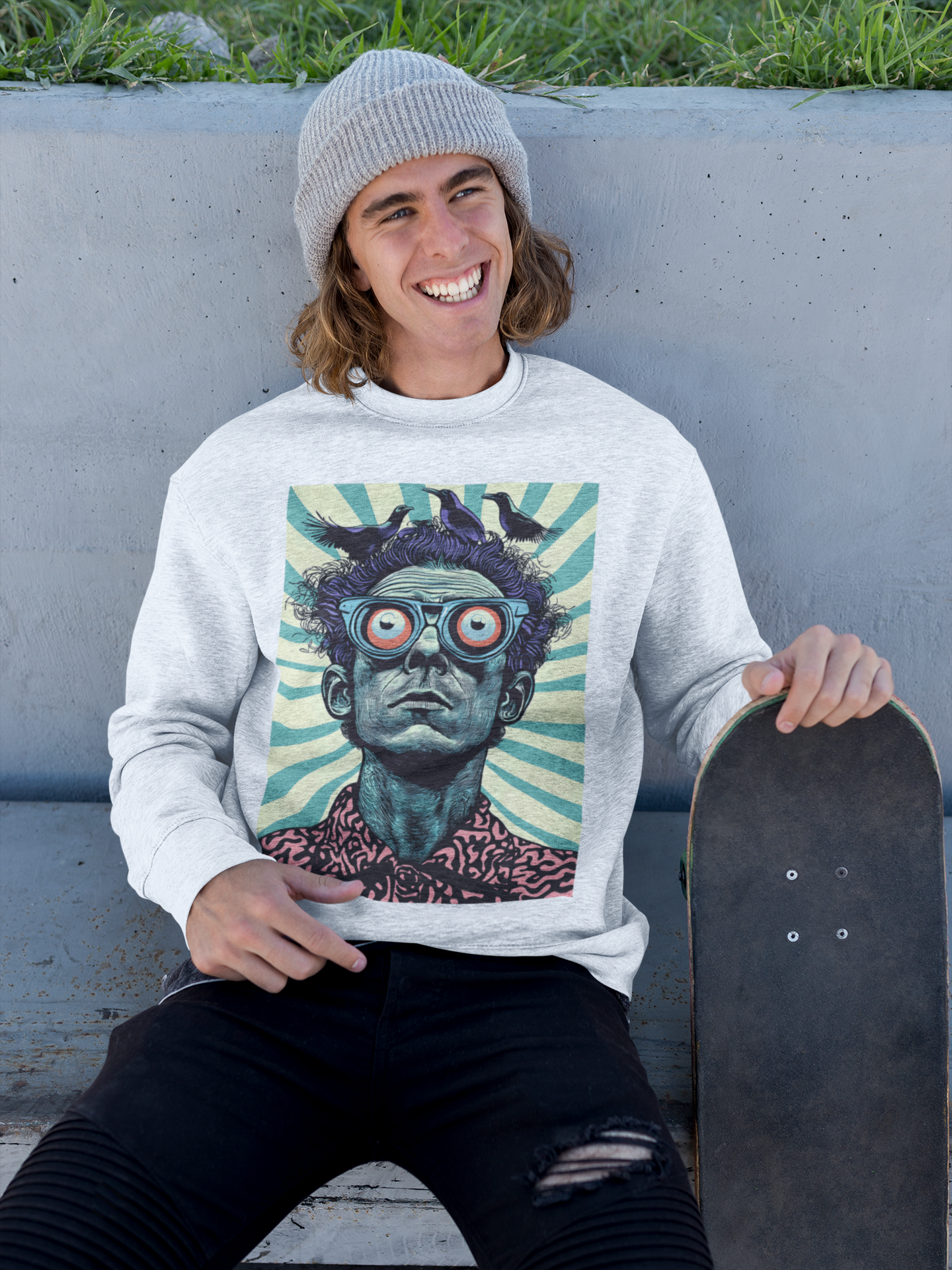 Weirdo Extraordinaire - Unisex Heavy Blend Crewneck Sweatshirt No1