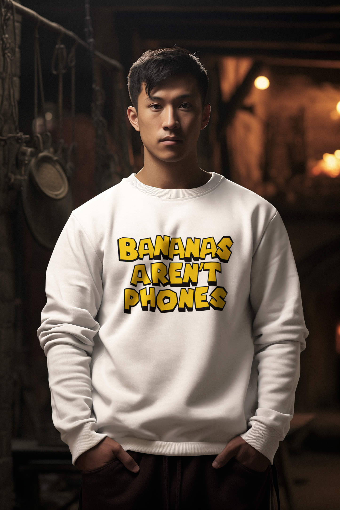 Bananas Aren't Phones - Unisex Heavy Blend Crewneck Sweatshirt